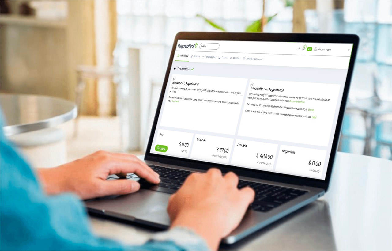 Money balance on the paguelofacil platform
