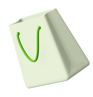 3D shopping bag element