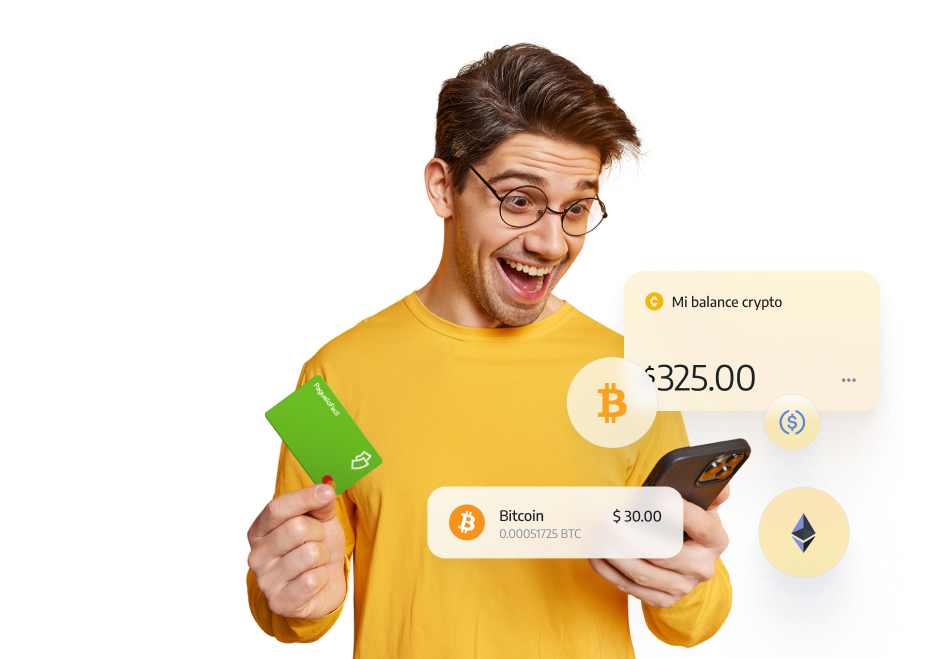 person earning money by selling and buying cryptocurrencies from the easy pay it forward exchange